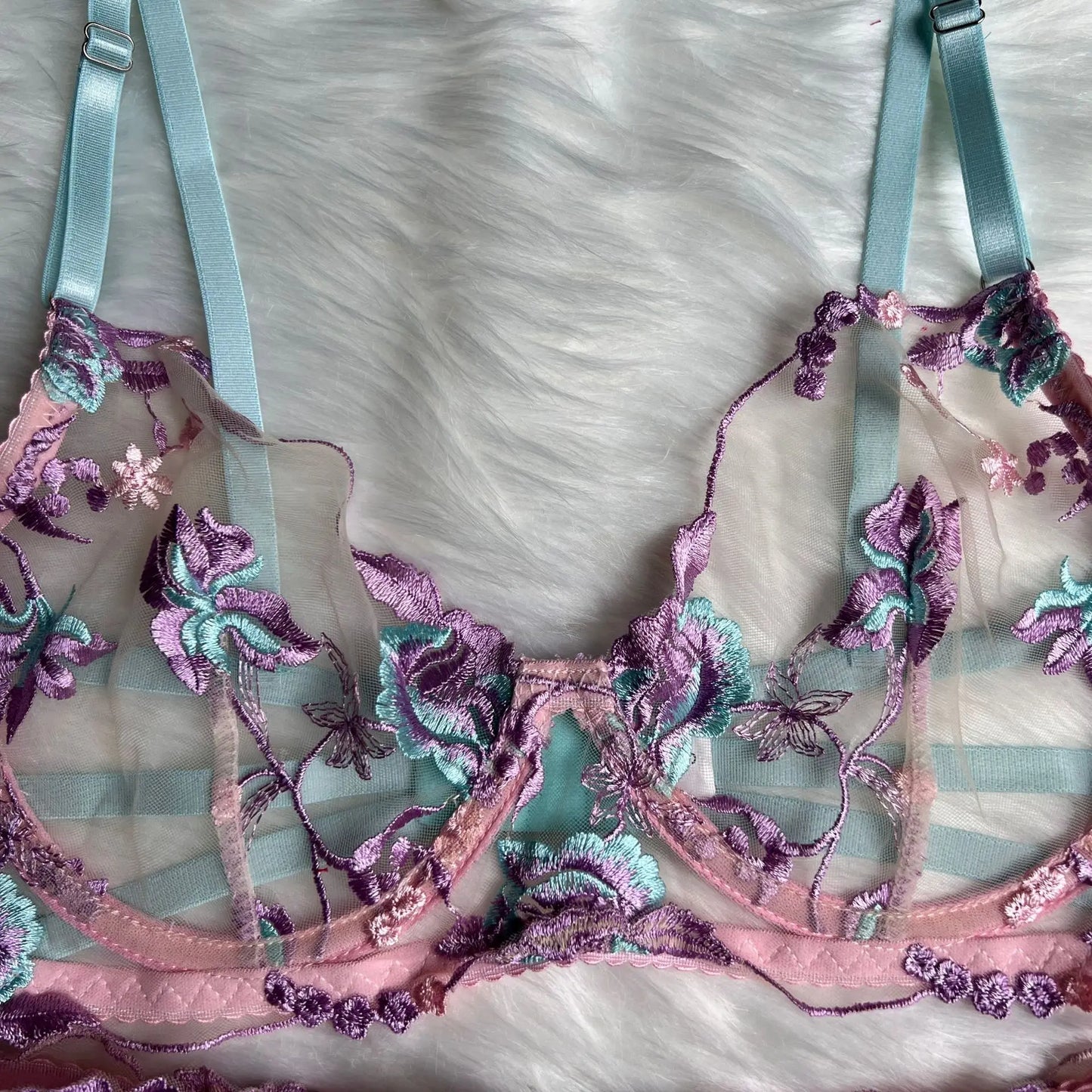 Hot Sexy lingerie Embroidered patchwork straps erotic lingerie