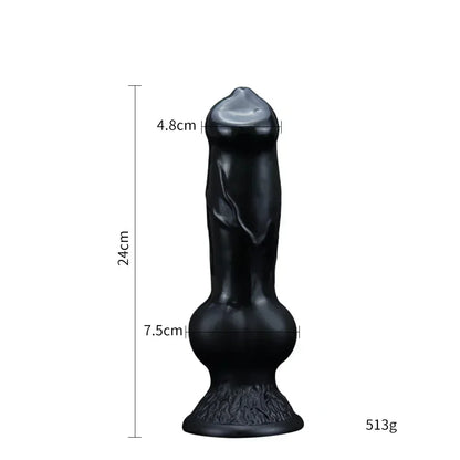 Realistic Huge Dog Dildo Anal Plug With Suction Cup  Prostate Massager