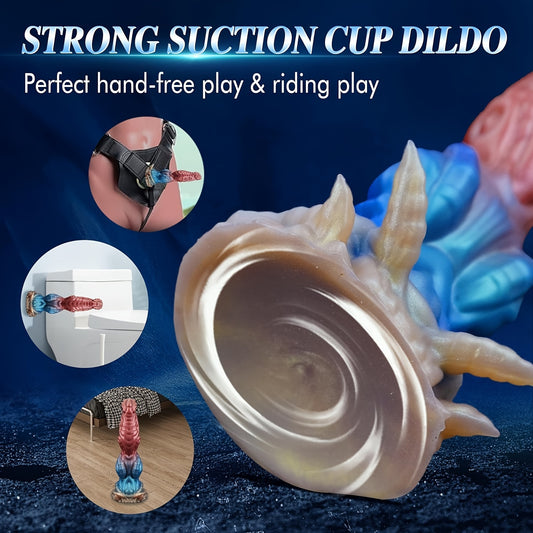 Huge Fantasy Alien Dog Dildo With Multiple Knots