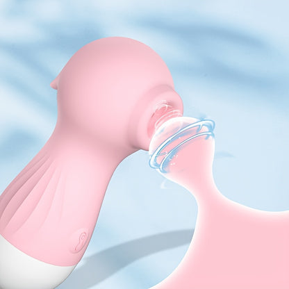 Unisex Seahorse Shaped Sucking Vibrator With 10 Level Modes