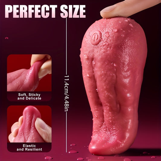 Tongue Vibrator Licking Realistic G-Spot Dildo