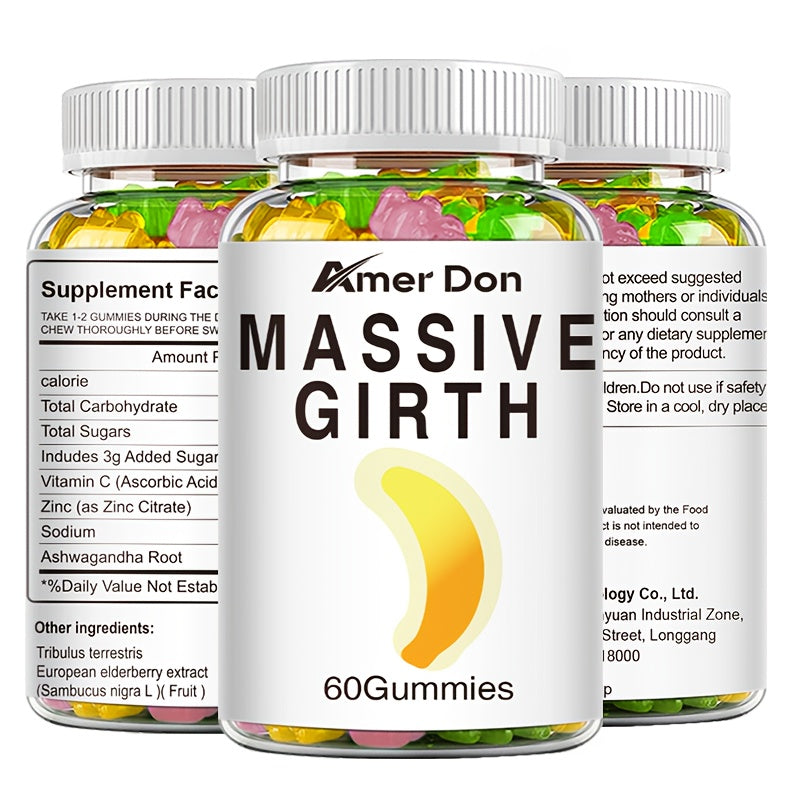 Men's Cock Girth Supplement Blood Circulation and Flow Gummies