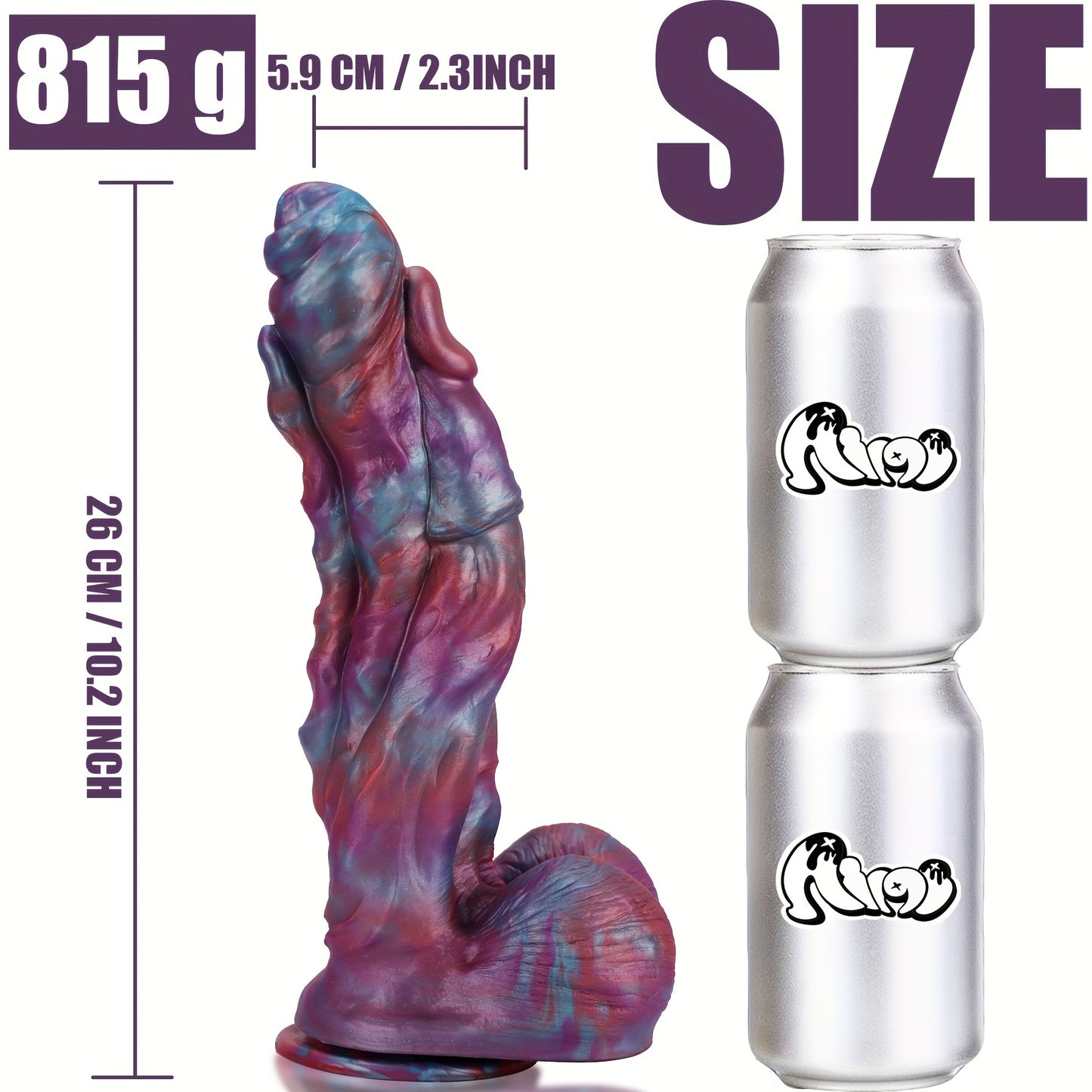 Giant Monster Cock W/Suction Cup Base