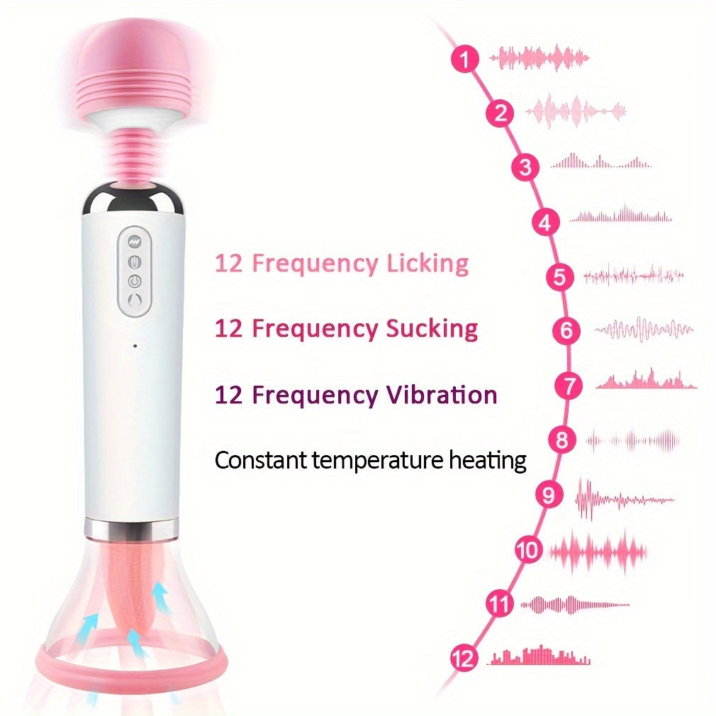 2-in-1 Massage Wand Clitoris Stimulator