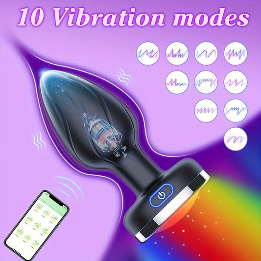 Adult Vibrating Butt Plug - App Control