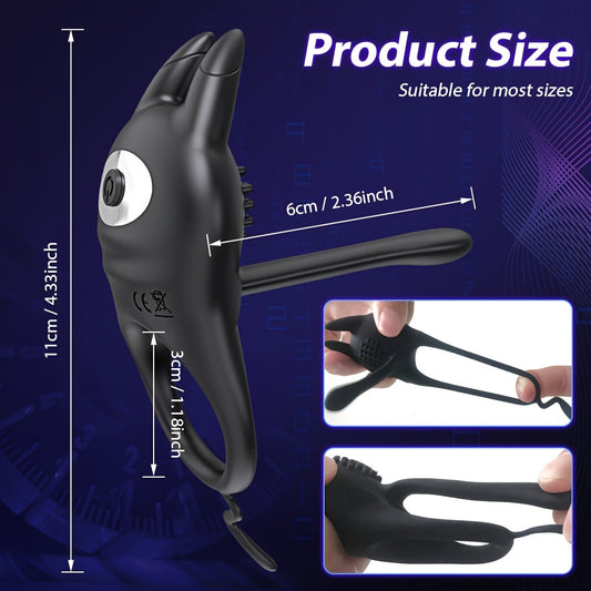 10 Modes Vibrating Cock Ring Sex Toy