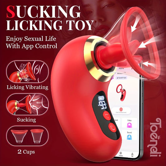 App-Controlled Sucking Vibrator Clitoris Stimulator