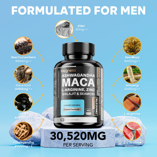 Power Maca Root Supplement - 60 Capsules